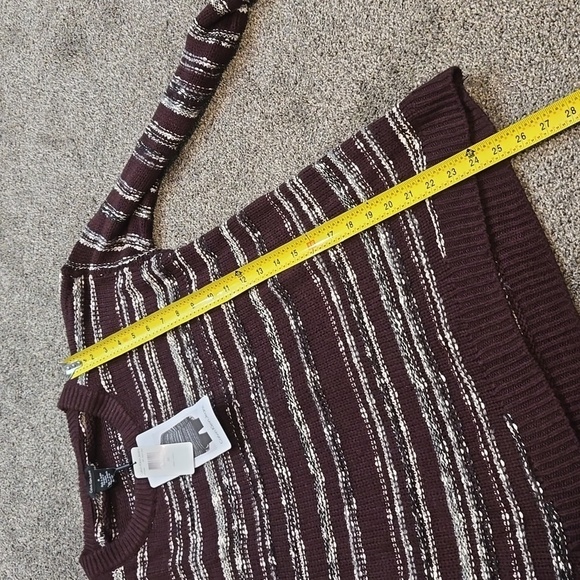 NWT Calvin Klein Jeans Women Knit classic plum Sweater sz M - Picture 7 of 8